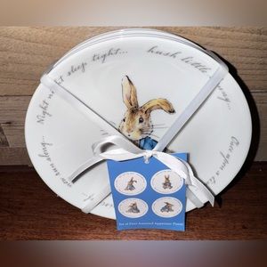 Cute 🥰 Pete The Rabbit Super Cute Spring/ Easter Appetizer/Dessert Plates Set o…